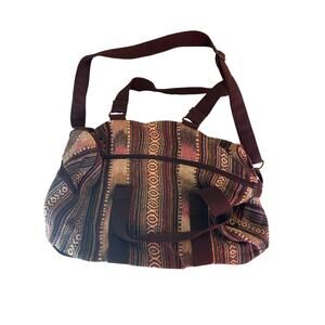 Stone Mountain duffle bag woven boho